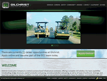 Tablet Screenshot of gilchristconstruction.com